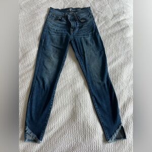 7 For All Mankind women’s hemmed ankle-length jeans, size 25